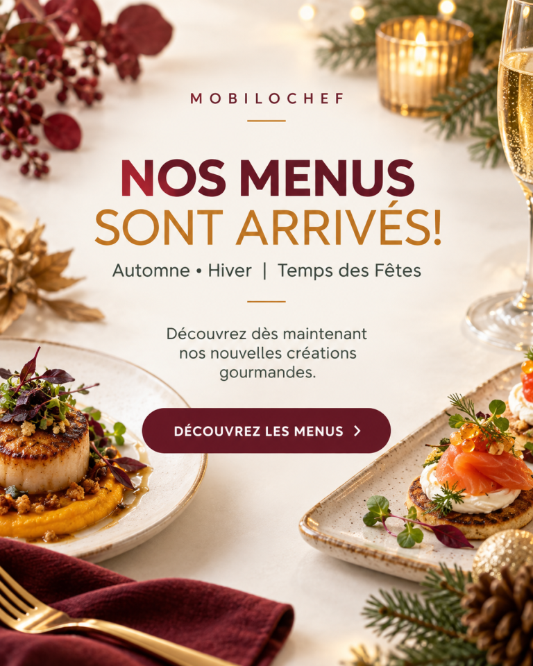 Menu automne/hiver et Temps des fêtes